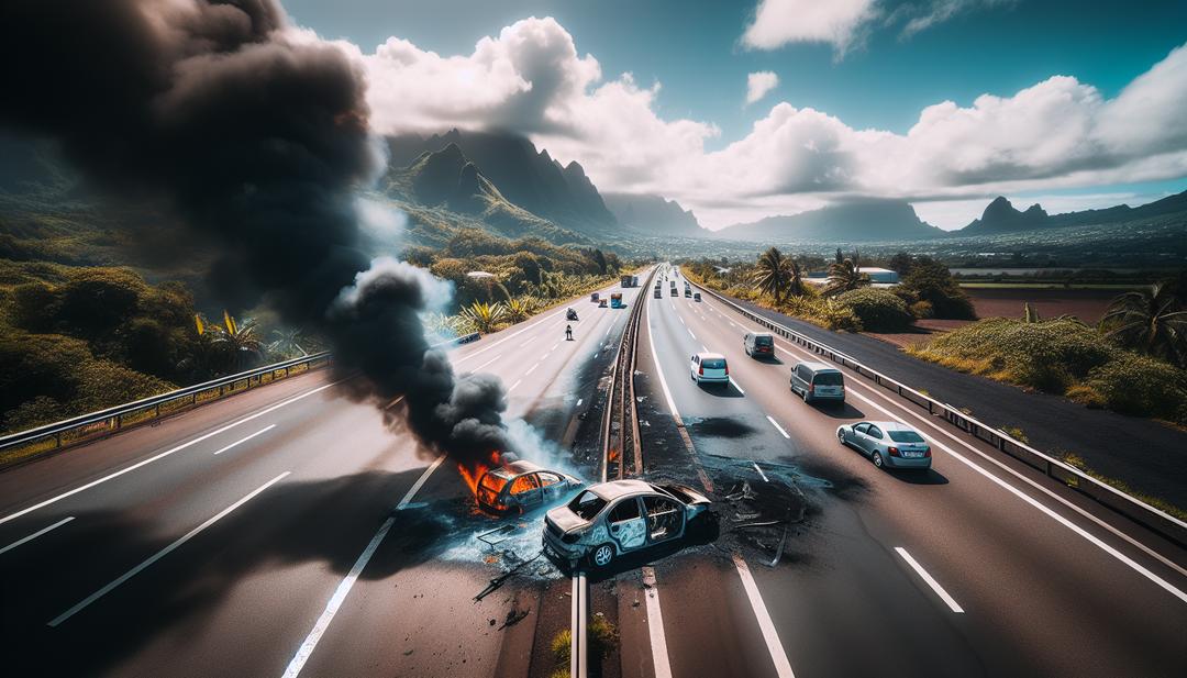 Quand-une-voiture-en-flammes-transforme-la-route-en-cauchemar