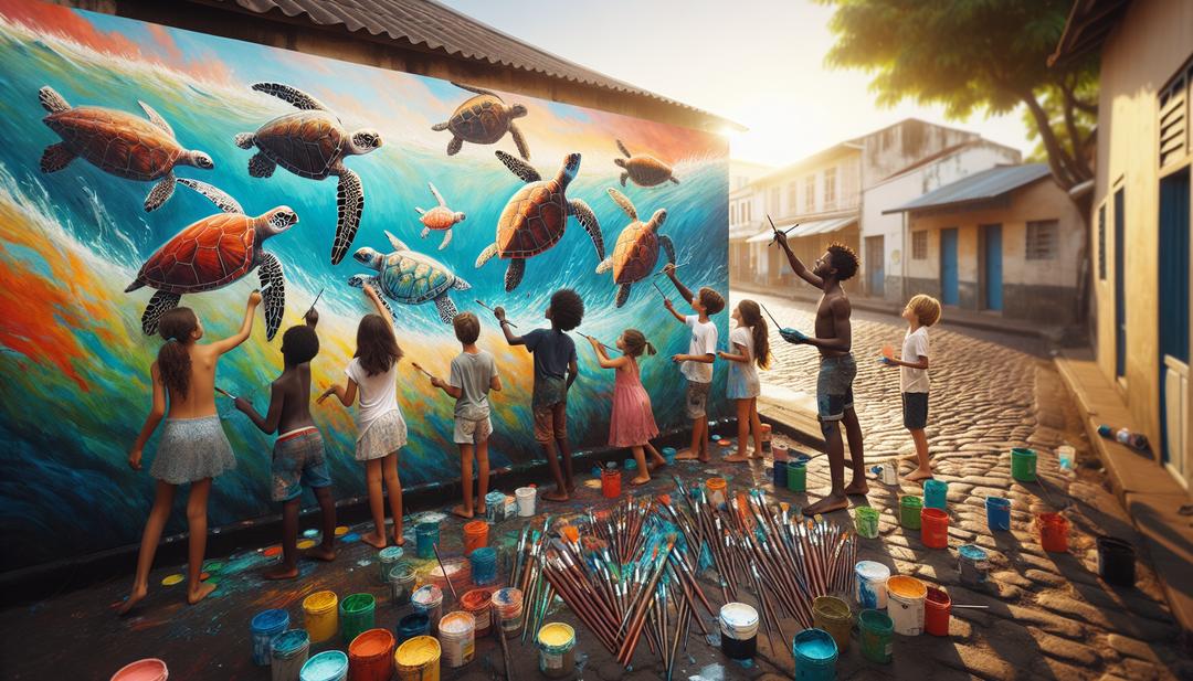 Les-élèves-du-Port-dévoilent-une-fresque-qui-change-tout